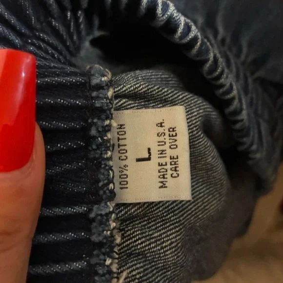 VTG Wanted by Beads 3-Pc Denim Set - Large - Fringe & Lace - Western Boho - Picture 7 of 8